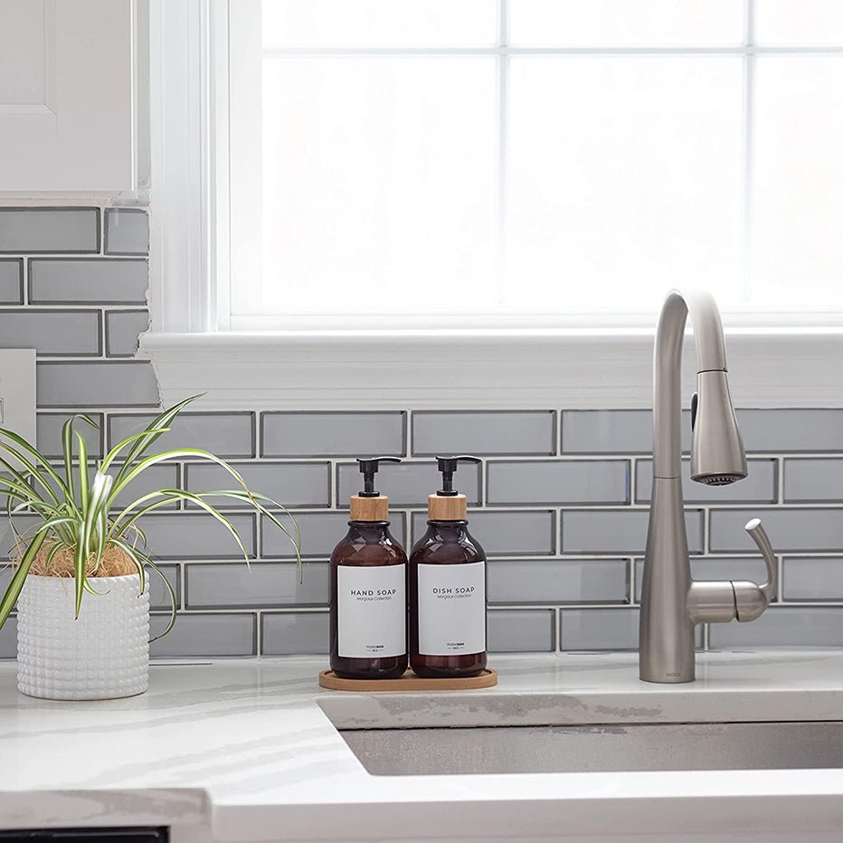 Wooden Soap Dispenser Tray - Living Simply House