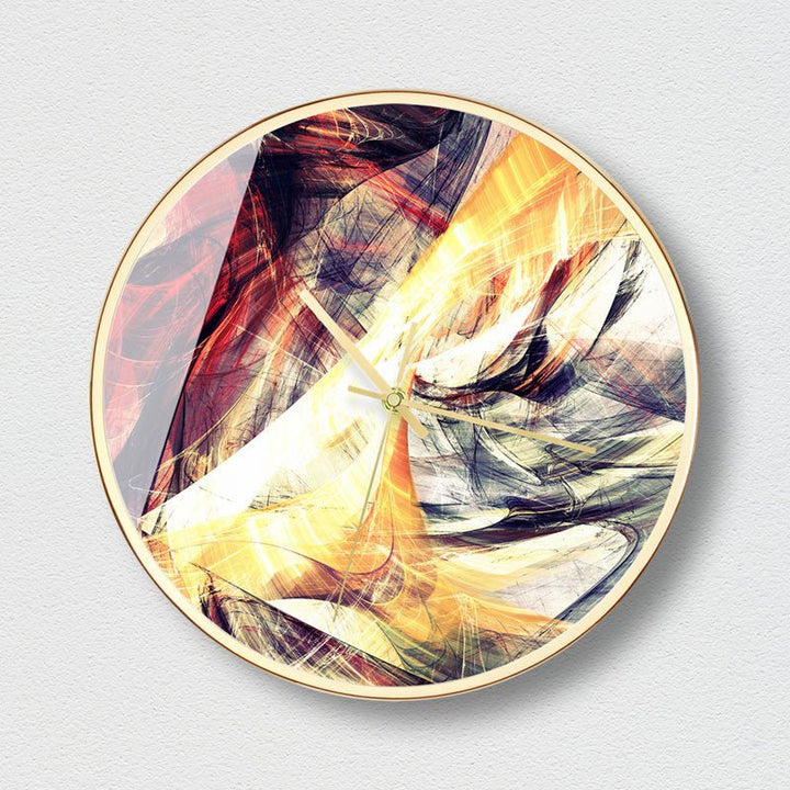 Electronics Abstract Marble Wall Clock - Living Simply House