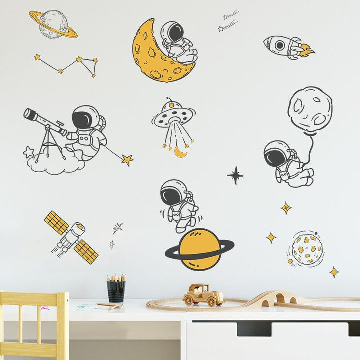 Children's Adventuring Astronaut Wall Stickers - Living Simply House