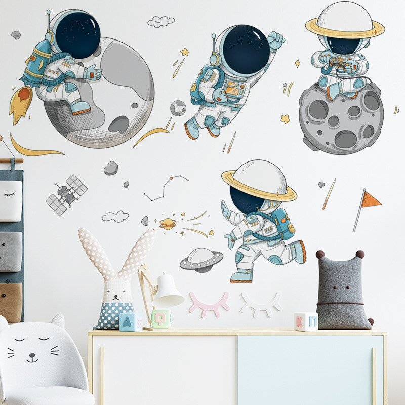 Children's Astronaut Wall Stickers - Living Simply House