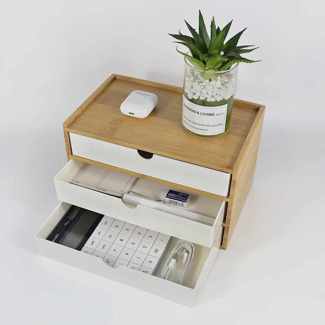 Storage Bamboo Desktop Organizers - Living Simply House
