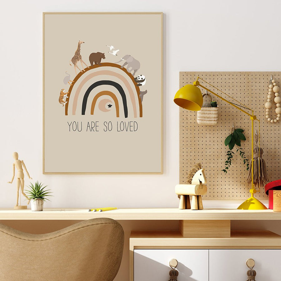 Children's Boho Animal Prints - Living Simply House
