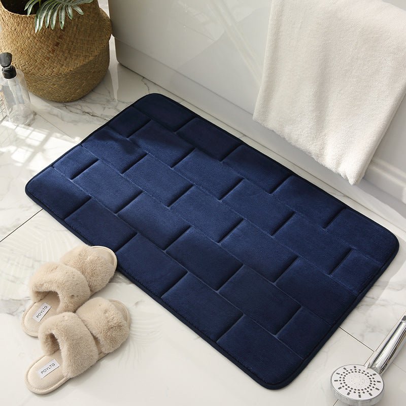 Bath and Shower Mats Brickwork Pattern Bathroom Mat - Living Simply House