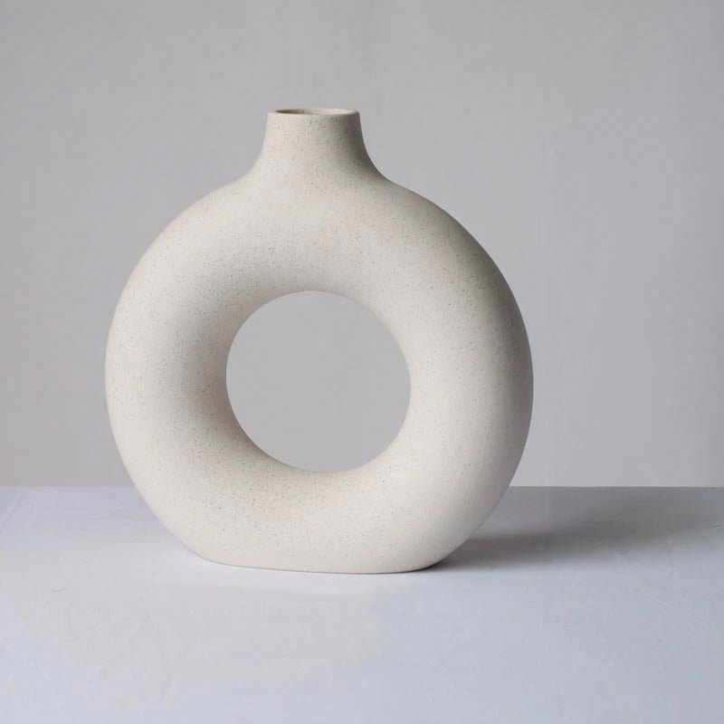 Vase Ceramic Donut Vase - Living Simply House