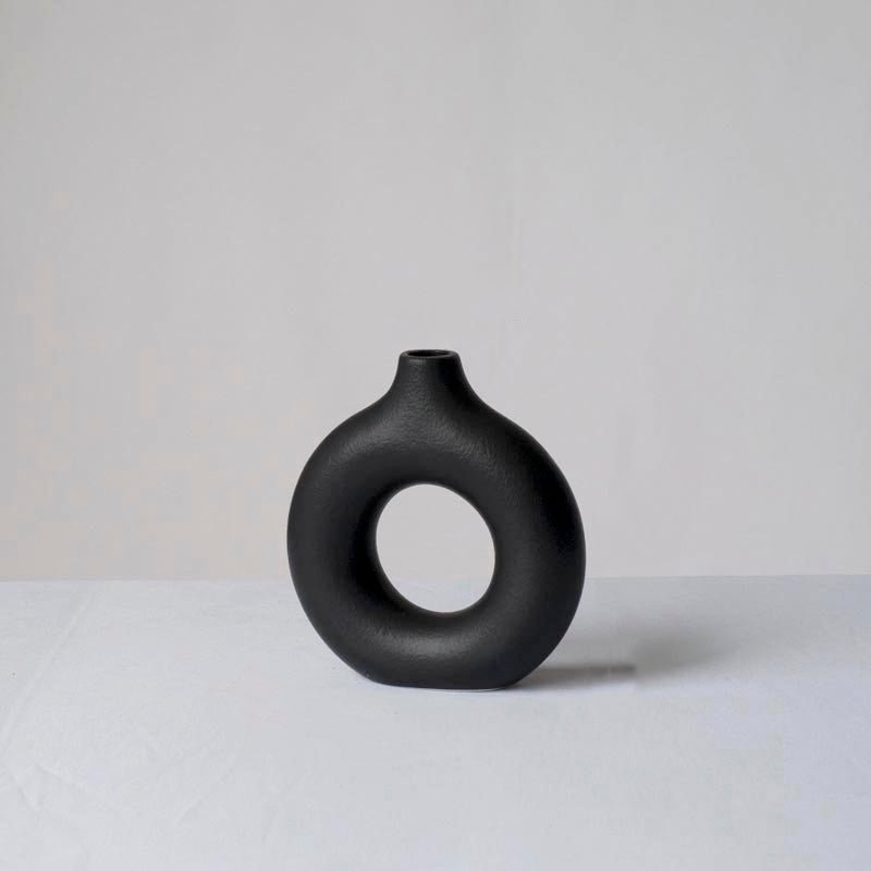 Vase Ceramic Donut Vase - Living Simply House
