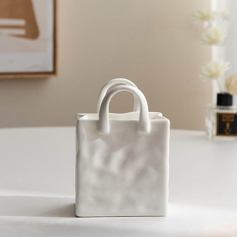 Planters Ceramic Tote Vase - Living Simply House