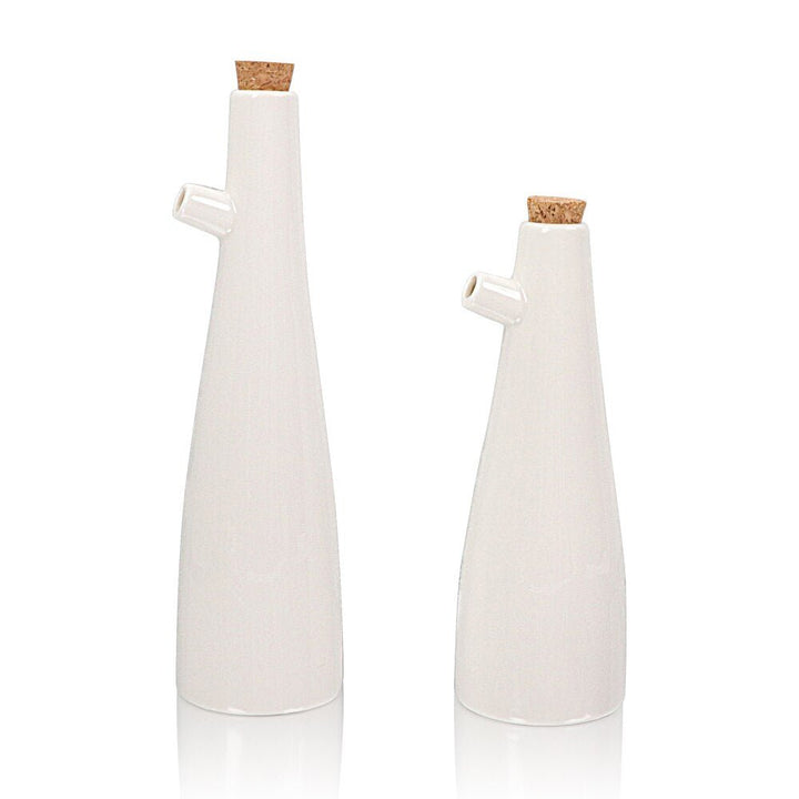 Kitchen Ceramic Vinegar and Oil Bottles - Living Simply House