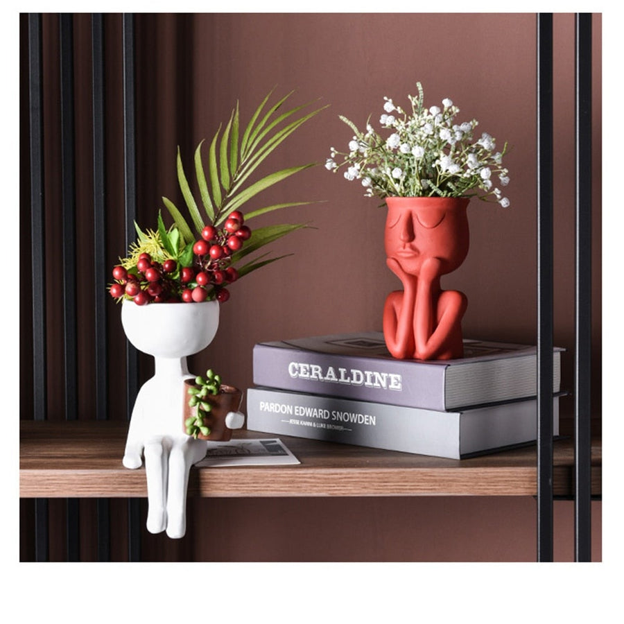 Planters Character Portrait Flower Pot - Living Simply House