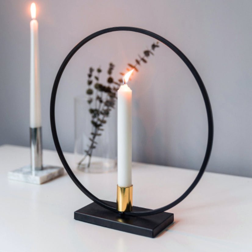 Candles Circular Nordic Candle Holder - Living Simply House