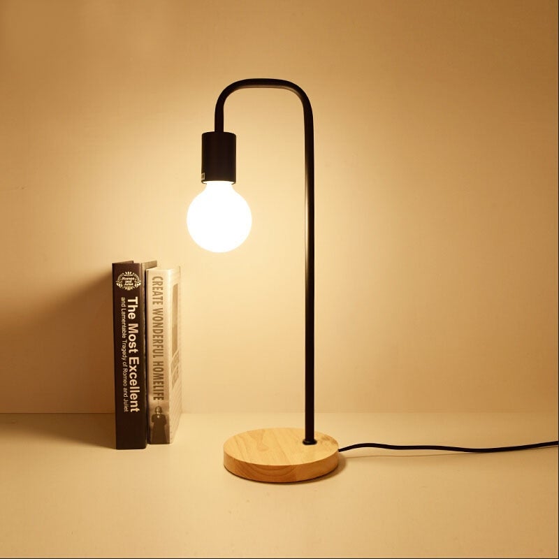 Electronics Curved Metal Desk Lamp - Living Simply House