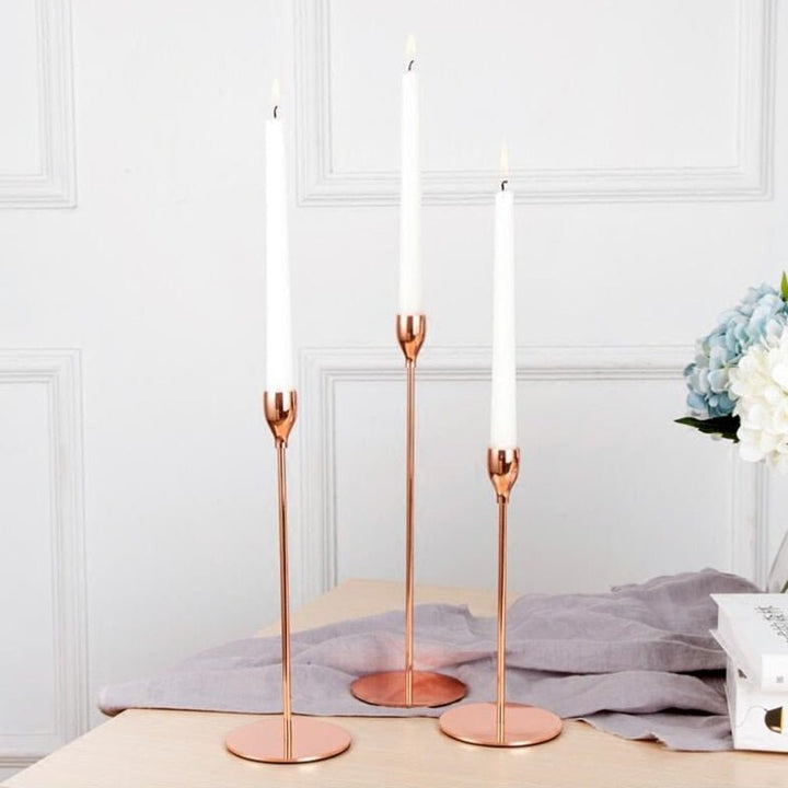 Candle Holder European Style Candle Holders (3Pk) - Living Simply House