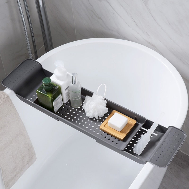 Bathroom Accessories Extendable Bath Rack - Living Simply House