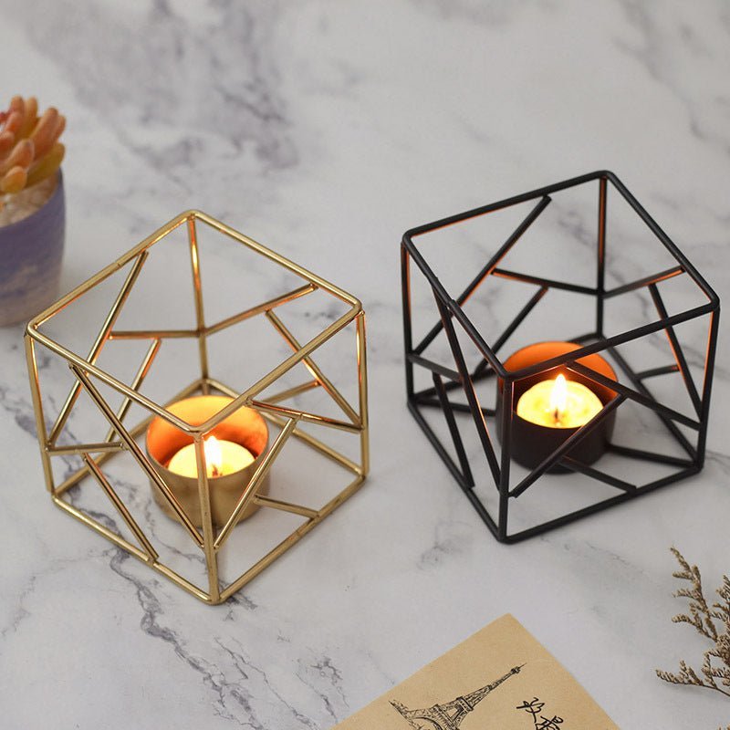 Accessories Geometric Candle Holders - Living Simply House