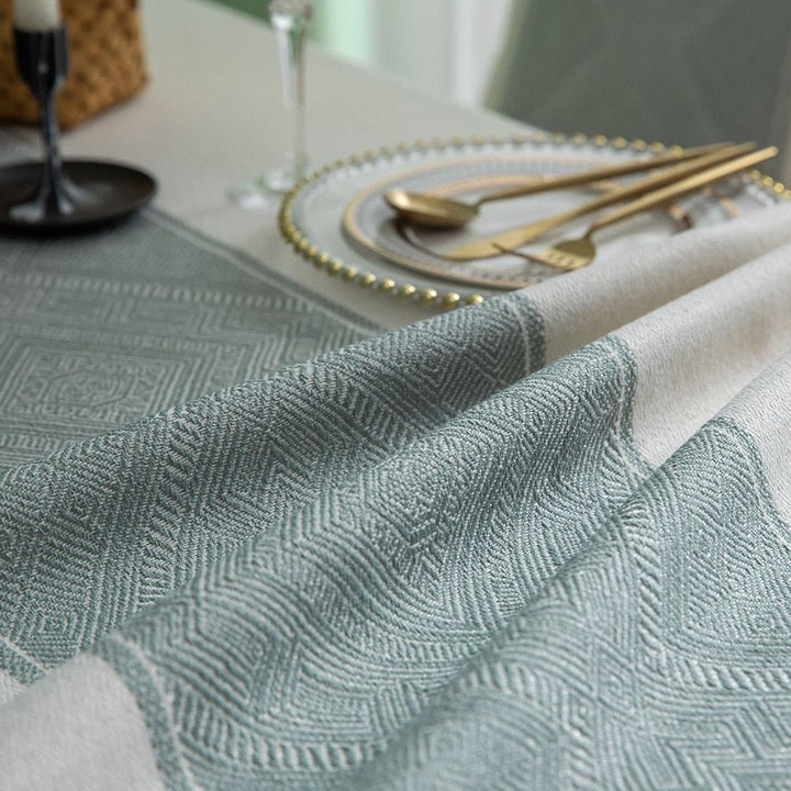 Tablecloth Geometric Cotton Tablecloth - Living Simply House