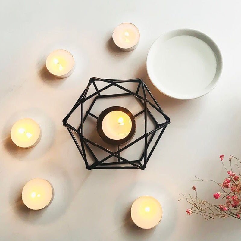 Candle Holder Geometric Essential Oil and Wax Melt Burner - Living Simply House