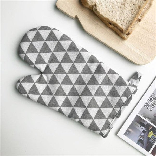 Kitchen Geometric Oven Glove - Living Simply House