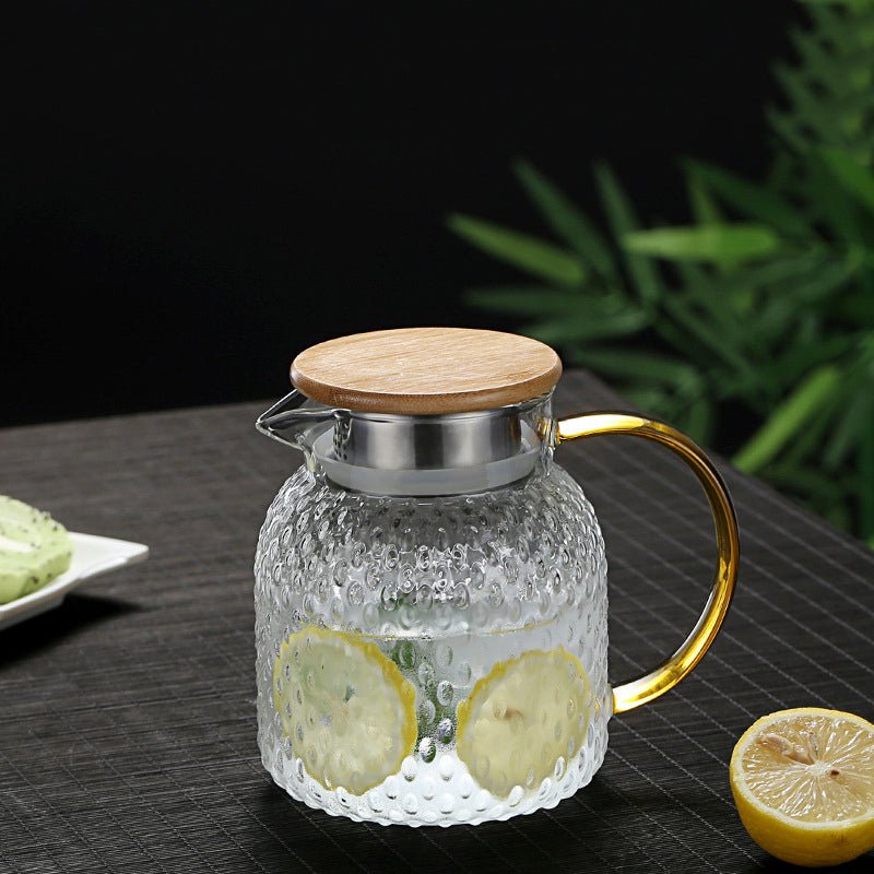 Drinksware Heatproof Stippled Glass Jug - Living Simply House