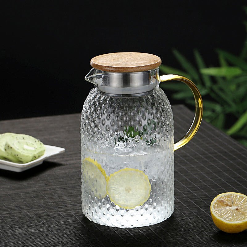 Drinksware Heatproof Stippled Glass Jug - Living Simply House