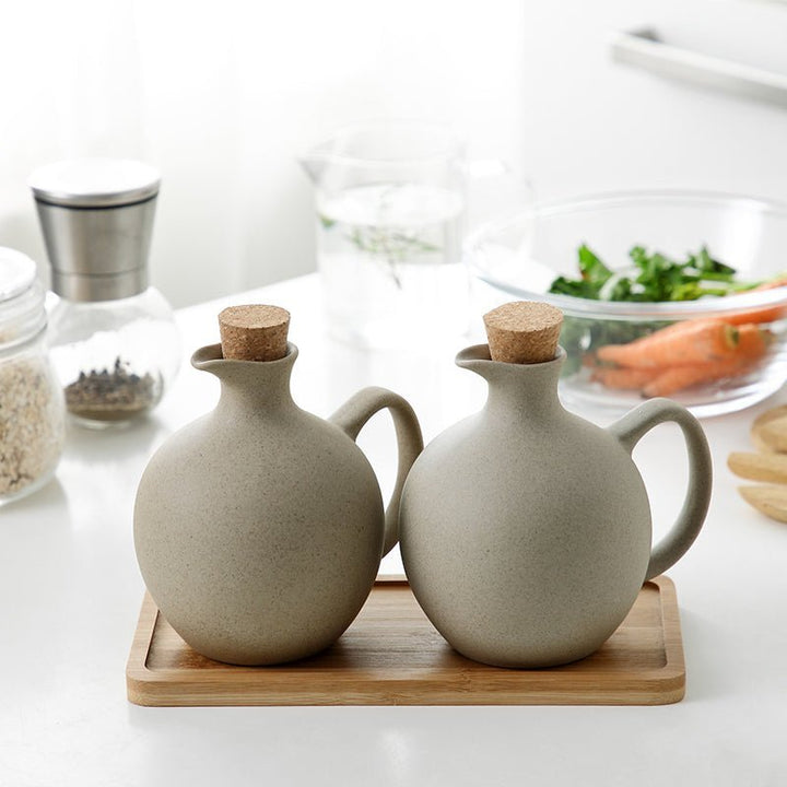 Kitchen Japanese Style Oil Bottles (Round) - Living Simply House