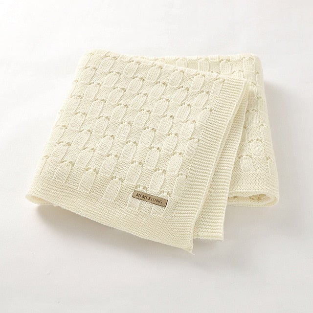 Children's Knitted Baby Blanket - Living Simply House