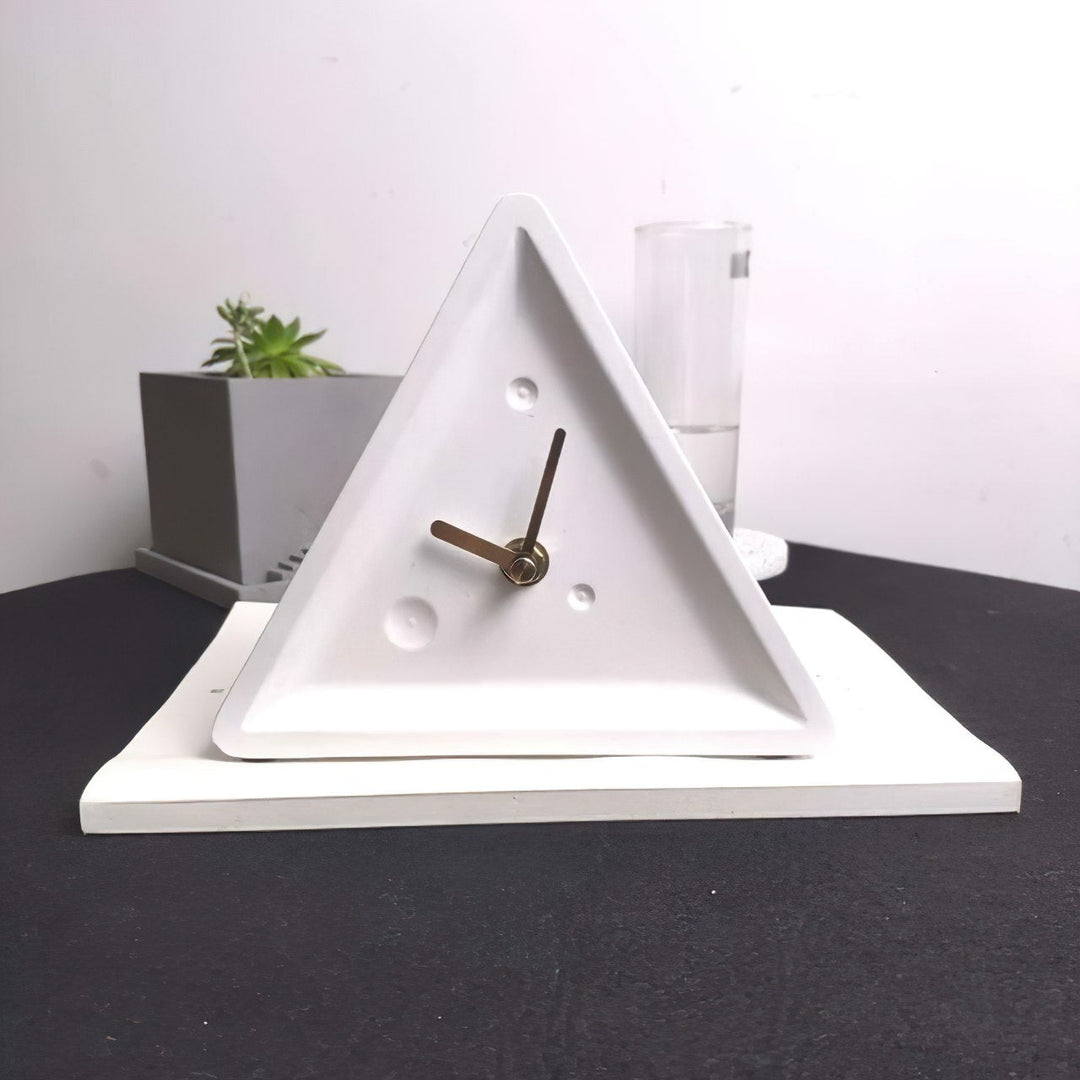 Electronics Minimalist Cement Clock - Living Simply House