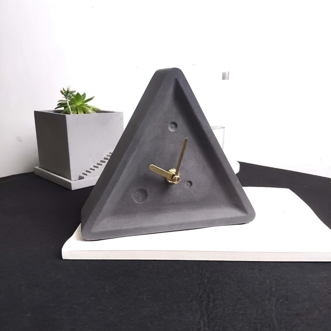 Electronics Minimalist Cement Clock - Living Simply House