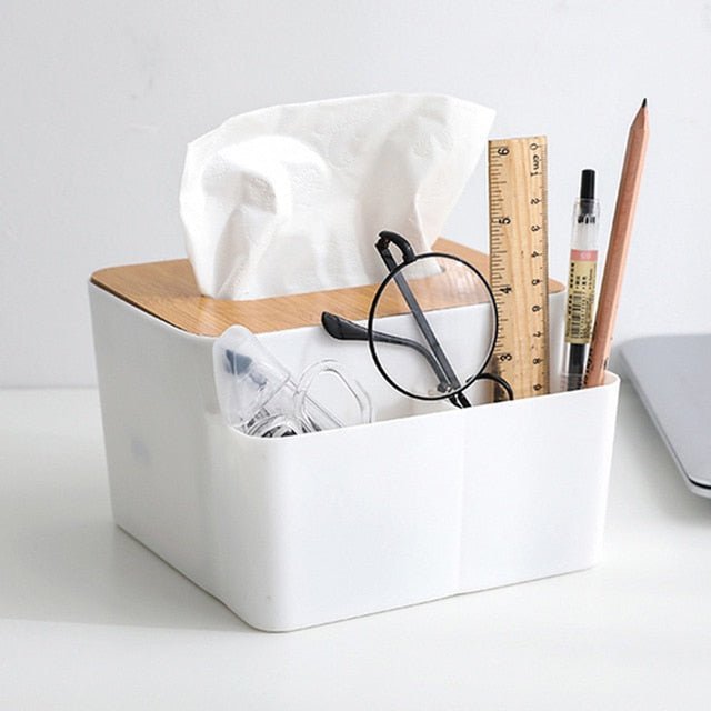 Accessories Modern Desk Tidy (with Tissue Box) - Living Simply House