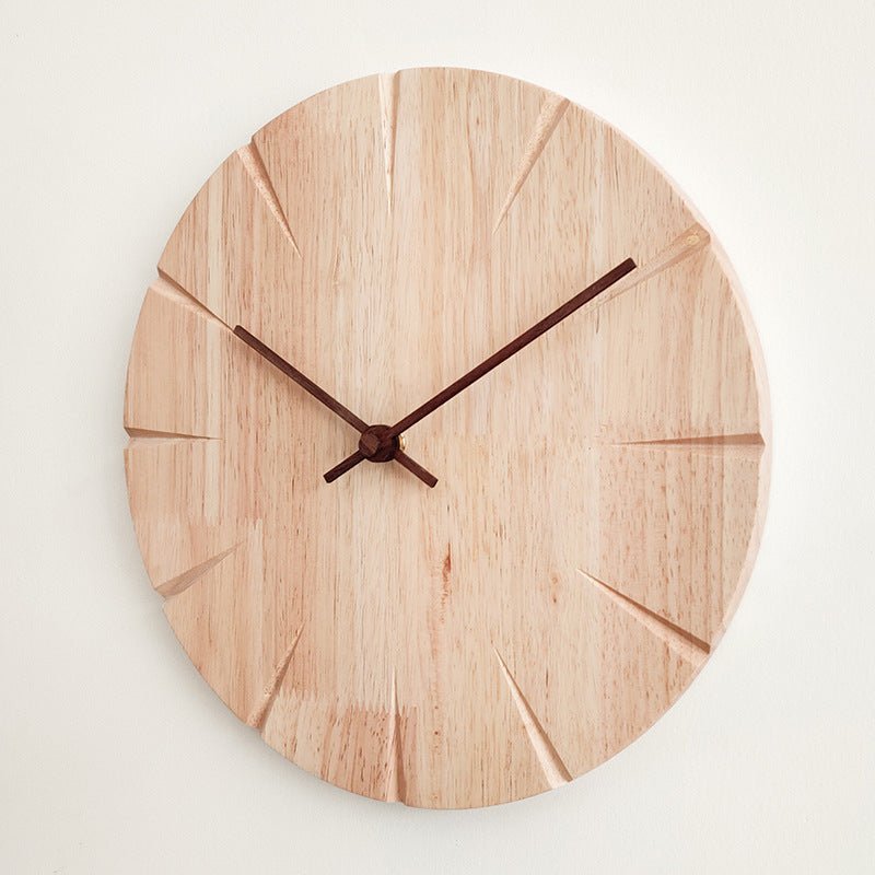 Electronics Modern Wooden Wall Clock - Living Simply House