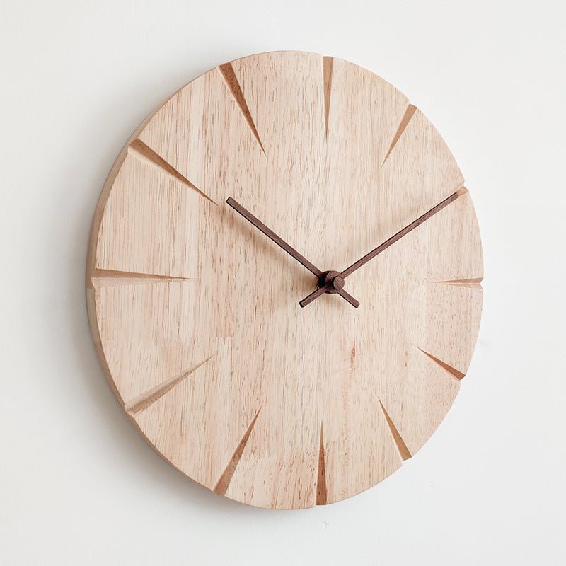 Electronics Modern Wooden Wall Clock - Living Simply House