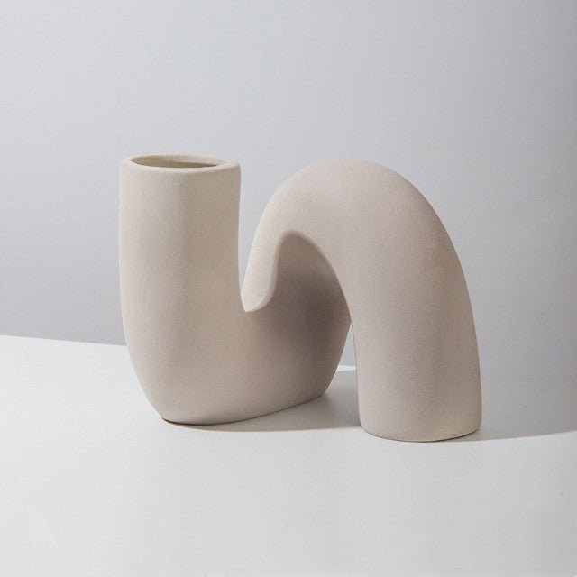 Vase Nordic Ceramic Twist Vase - Living Simply House