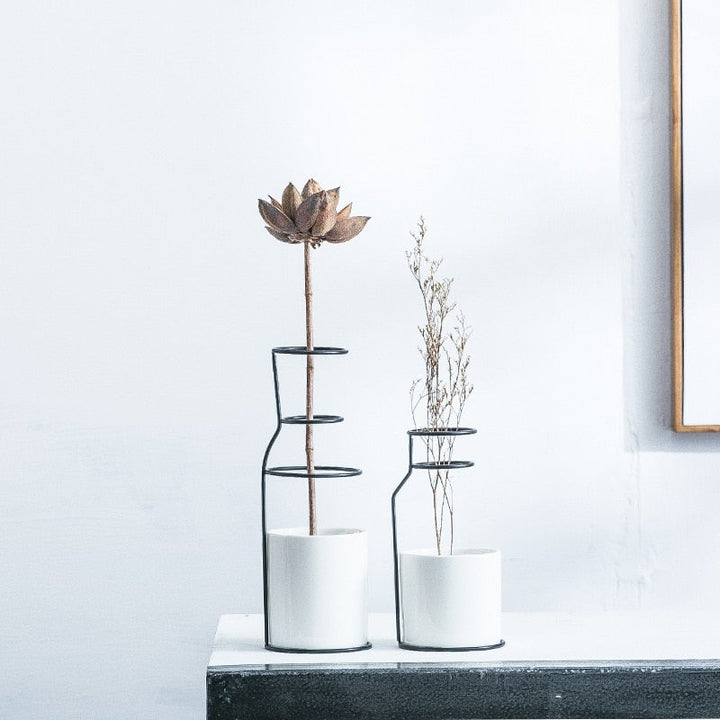 Vase Nordic Dried Flower Vase - Living Simply House