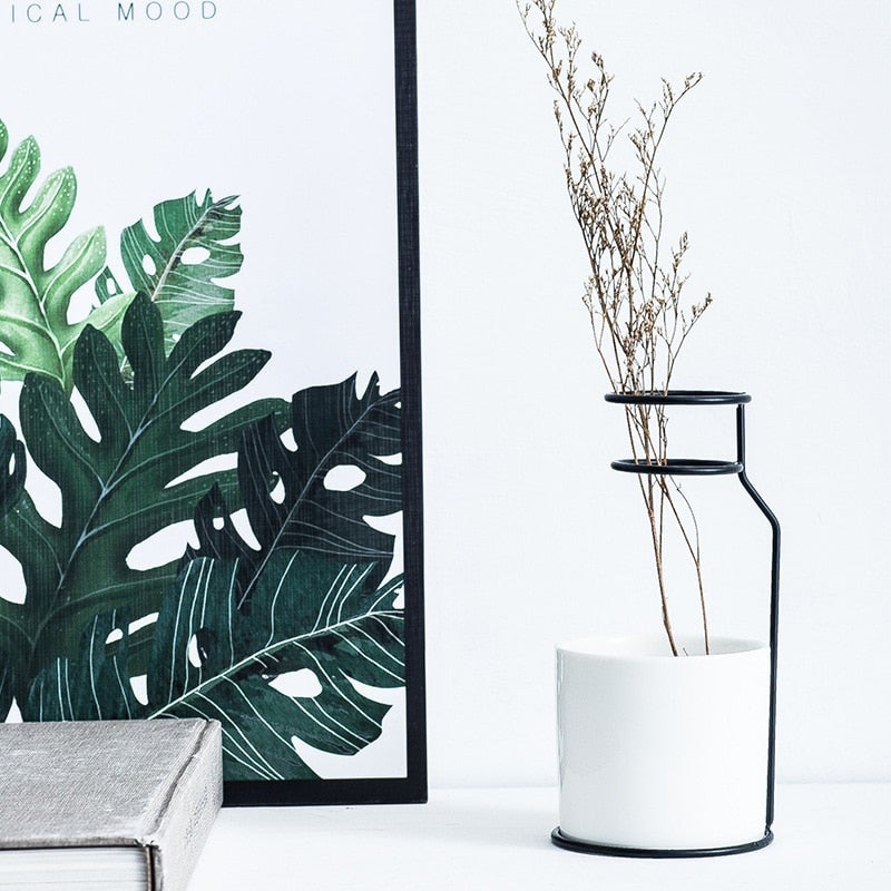 Vase Nordic Dried Flower Vase - Living Simply House