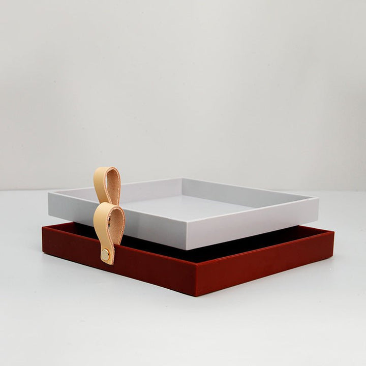 Accessories Nordic Leather Serving Tray - Living Simply House