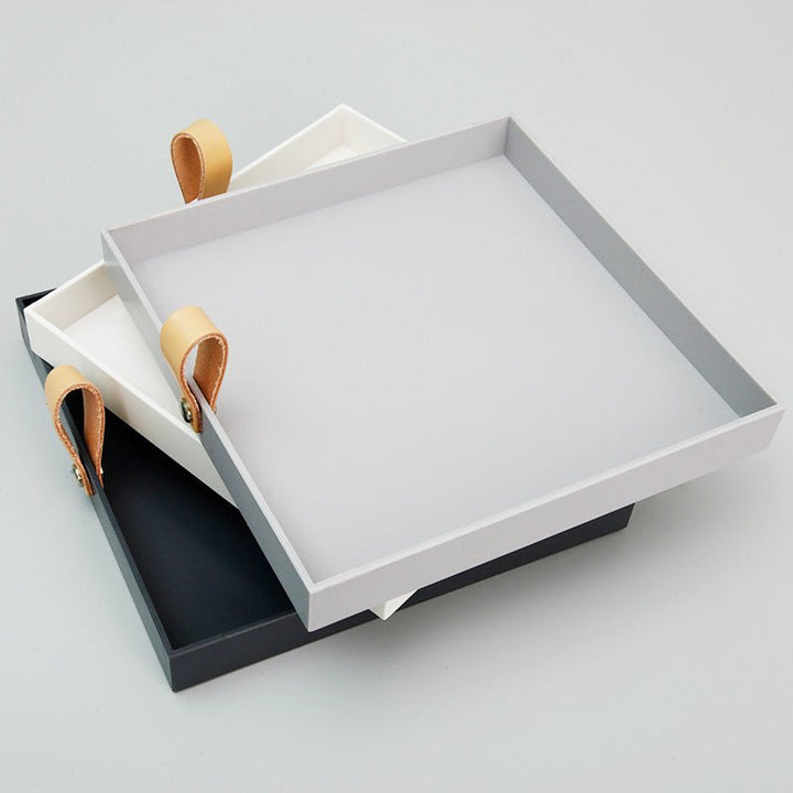 Accessories Nordic Leather Serving Tray - Living Simply House