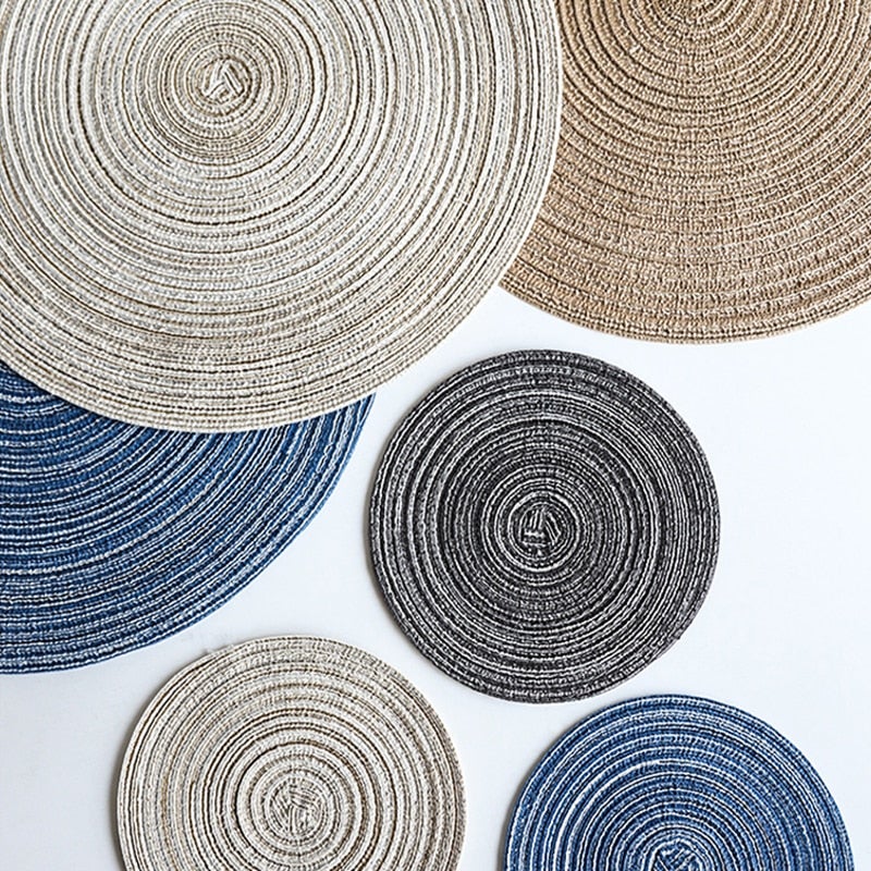 Placemats Nordic Round Placemats - Living Simply House