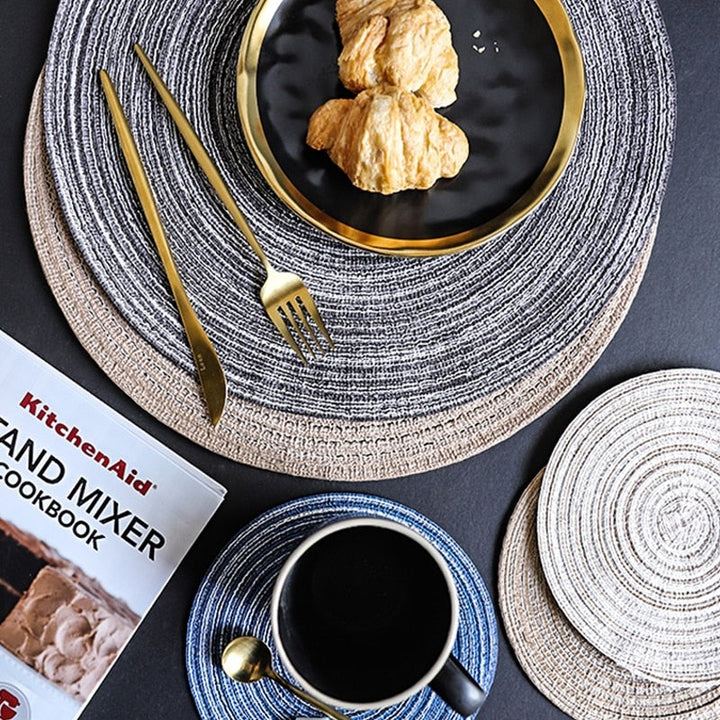 Placemats Nordic Round Placemats - Living Simply House
