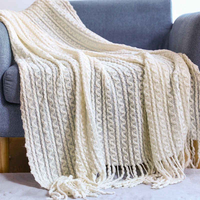 Blankets and Throws Nordic Woven Blanket - Living Simply House