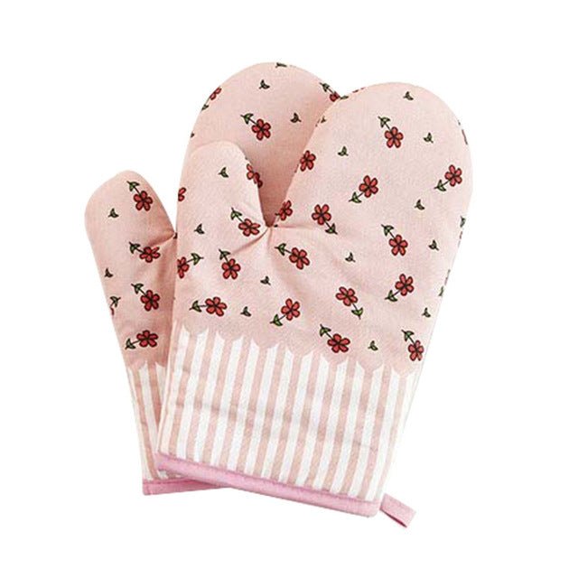 Kitchen Patterned Oven Glove - Living Simply House