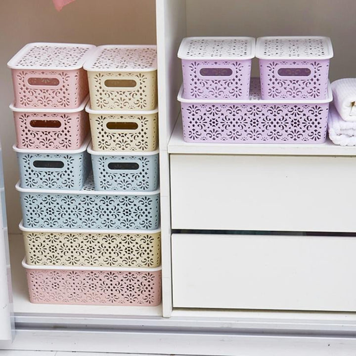 Storage Patterned Storage Baskets - Living Simply House