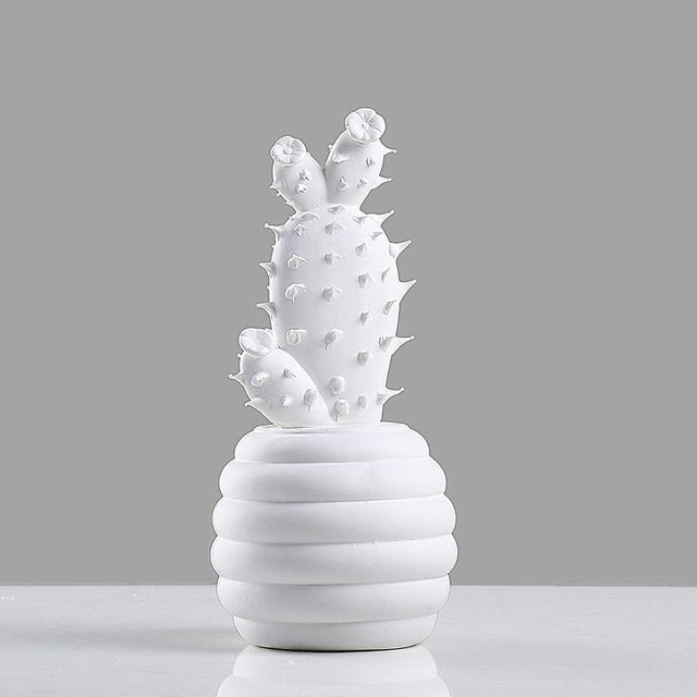 Ornamental Porcelain Cacti Ornaments - Living Simply House