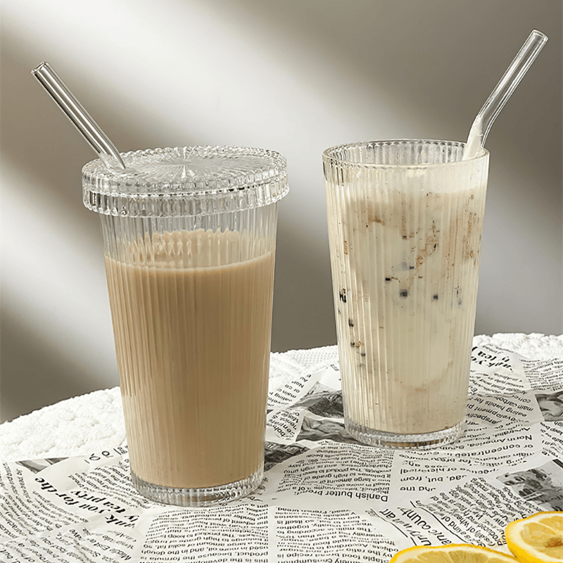 Glass cup with wooden lid and glass straw : r/ColoradoSprings