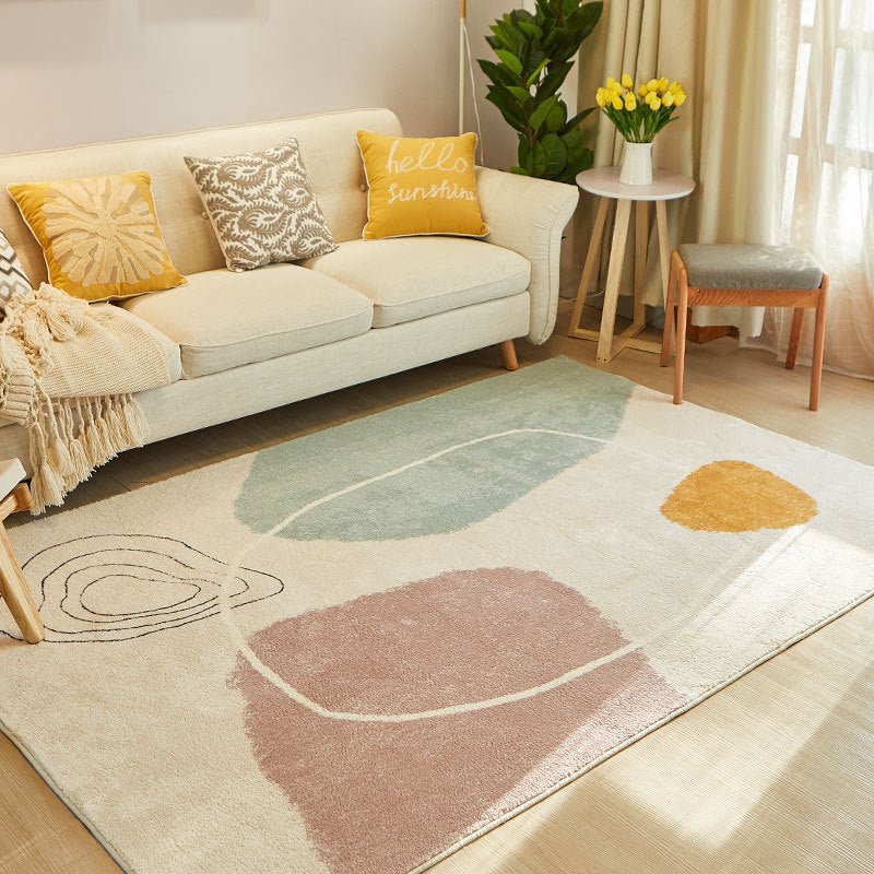 Rugs Soft Pastel Living Room Rug - Living Simply House