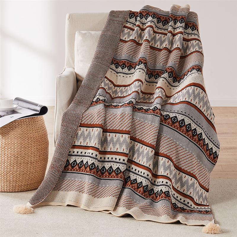 Blankets and Throws Soft Tassel Bohemian Throw - Living Simply House