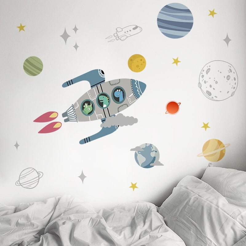 Children's Space Dino Wall Stickers - Living Simply House