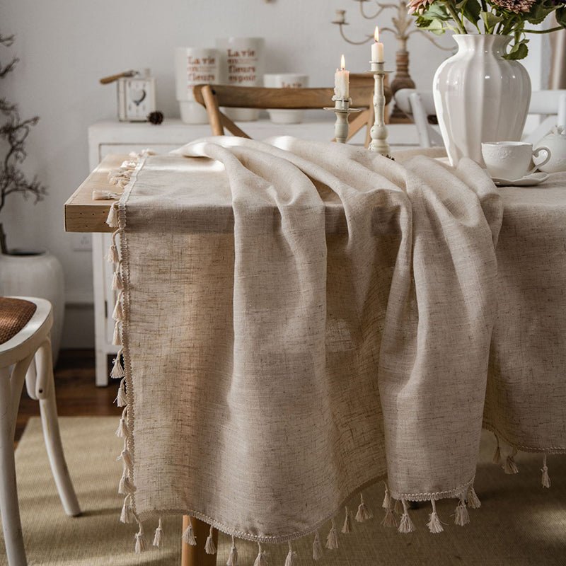 Tablecloth Tassel Tablecloth - Living Simply House