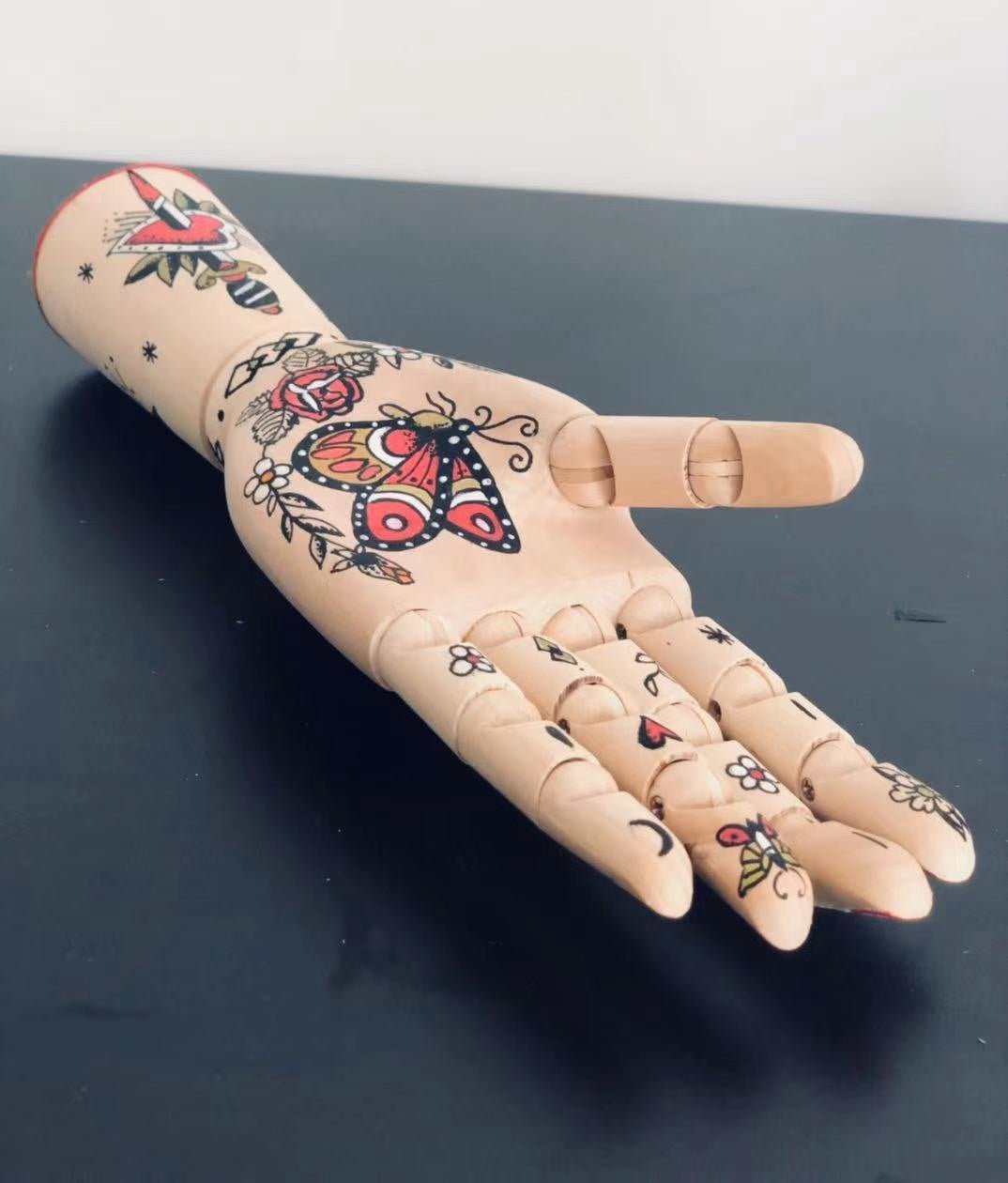Ornamental Tattooed Mannequin Hands - Living Simply House