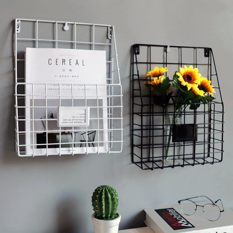 Storage Wall-mounted Grid Basket - Living Simply House