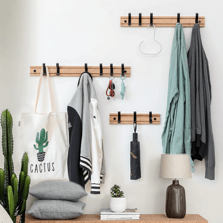 Wall Decor Wooden Wall Mounted Coat Rack - Living Simply House