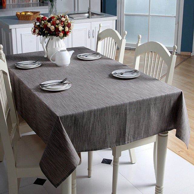 Tablecloth Woven Linen Tablecloth - Living Simply House