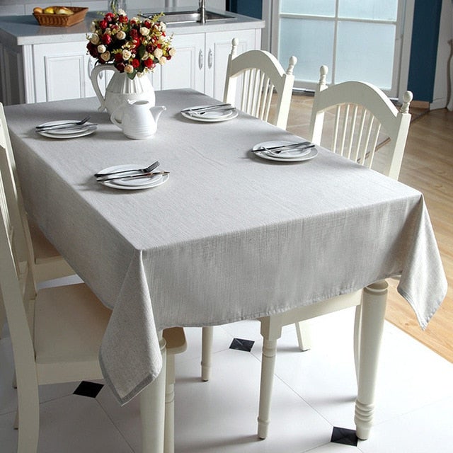 Tablecloth Woven Linen Tablecloth - Living Simply House
